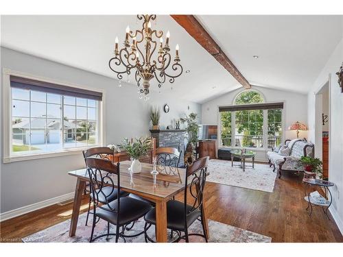 339 Wellbrook Avenue, Welland, ON - Indoor Photo Showing Dining Room With Fireplace