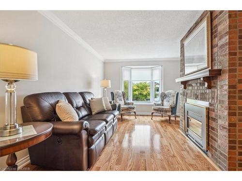 1278 Valerie Crescent, Oakville, ON - Indoor Photo Showing Living Room With Fireplace