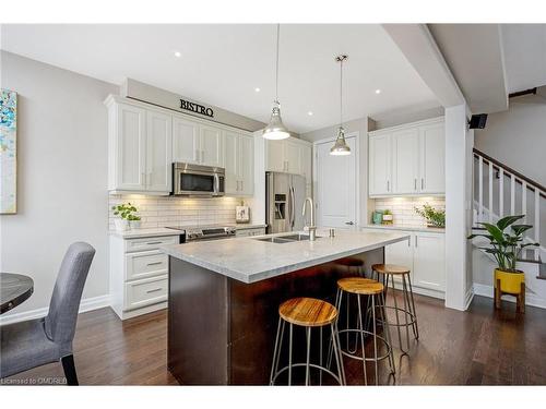 1166 Biason Circle, Milton, ON - Indoor Photo Showing Kitchen With Double Sink With Upgraded Kitchen