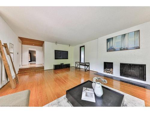 2225 Shardawn Mews, Mississauga, ON - Indoor Photo Showing Living Room With Fireplace