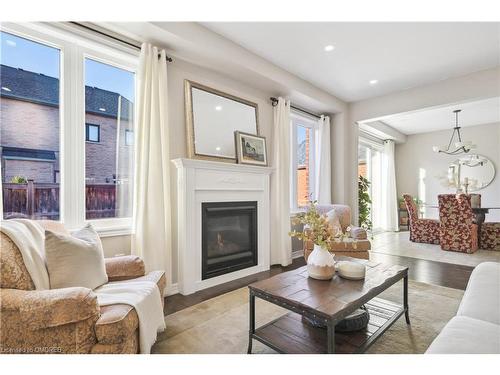 277 Landsborough Avenue, Milton, ON - Indoor Photo Showing Living Room With Fireplace