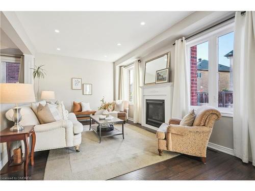 277 Landsborough Avenue, Milton, ON - Indoor Photo Showing Living Room With Fireplace