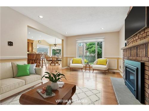 2008 Grenville Drive, Oakville, ON - Indoor Photo Showing Living Room With Fireplace