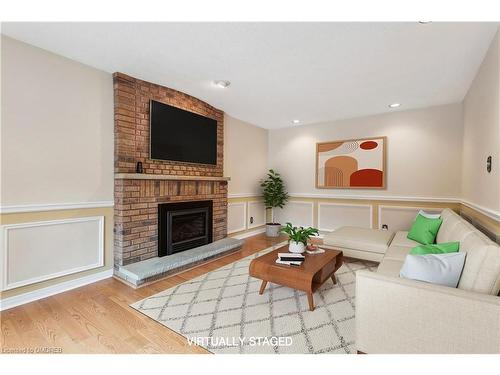 2008 Grenville Drive, Oakville, ON - Indoor Photo Showing Living Room With Fireplace