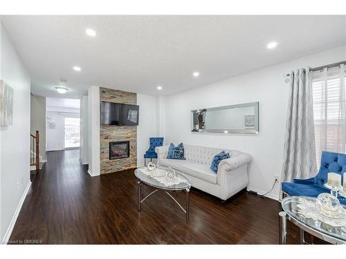 51 Yeaman Drive, Cambridge, ON - Indoor Photo Showing Living Room With Fireplace