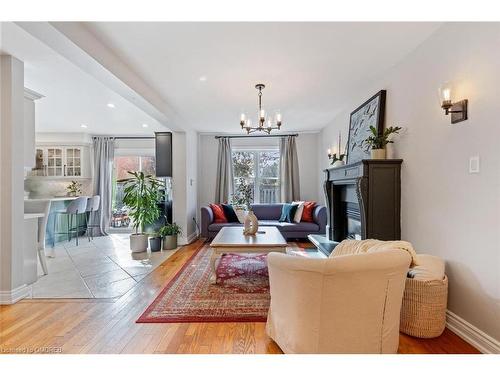 467 Hedgerow Lane, Oakville, ON - Indoor Photo Showing Living Room With Fireplace