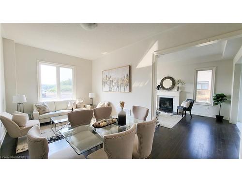 466 Humphrey Street, Waterdown, ON - Indoor Photo Showing Living Room With Fireplace