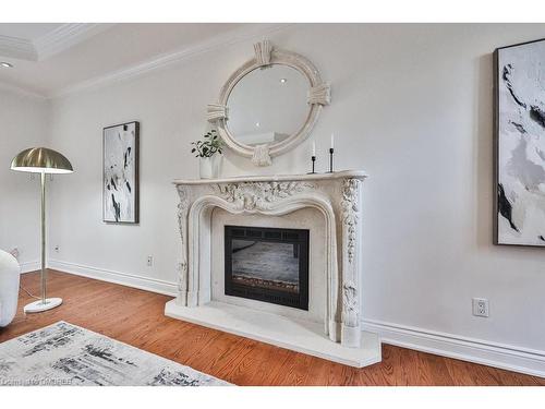 192 Waneta Drive, Oakville, ON - Indoor Photo Showing Living Room With Fireplace