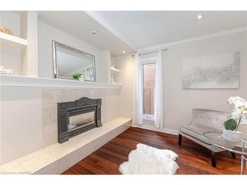 2128 Wincanton Crescent, Mississauga, ON - Indoor Photo Showing Living Room With Fireplace