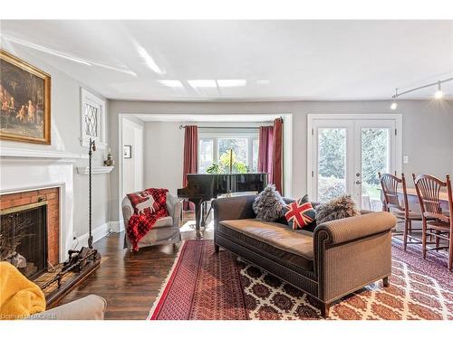 40 Birch Hill Lane, Oakville, ON - Indoor Photo Showing Living Room With Fireplace