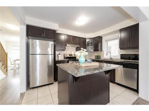 413 Switchgrass Street, Oakville, ON - Indoor Photo Showing Kitchen With Stainless Steel Kitchen With Upgraded Kitchen