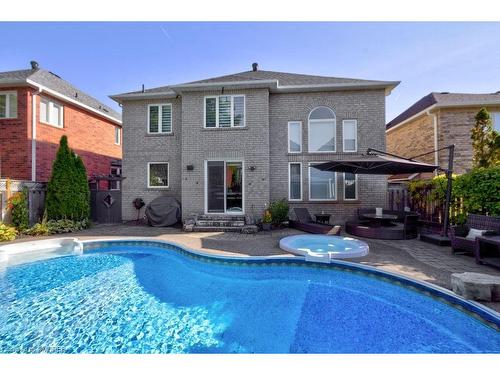 1181 Lindenrock Drive, Oakville, ON - Outdoor With In Ground Pool With Deck Patio Veranda With Exterior