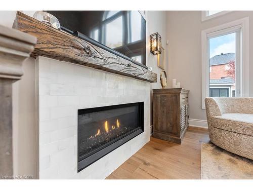 1181 Lindenrock Drive, Oakville, ON - Indoor Photo Showing Living Room With Fireplace