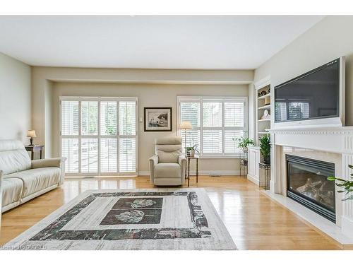 1248 Agram Drive, Oakville, ON - Indoor Photo Showing Living Room With Fireplace