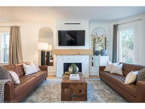 39 Henderson Street, Elora, ON - Indoor Photo Showing Living Room With Fireplace