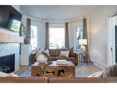 39 Henderson Street, Elora, ON - Indoor Photo Showing Living Room With Fireplace