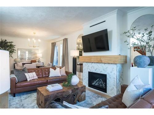 39 Henderson Street, Elora, ON - Indoor Photo Showing Living Room With Fireplace