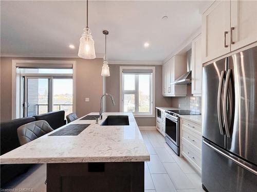 210-257 Millen Road, Stoney Creek, ON - Indoor Photo Showing Kitchen With Stainless Steel Kitchen With Upgraded Kitchen