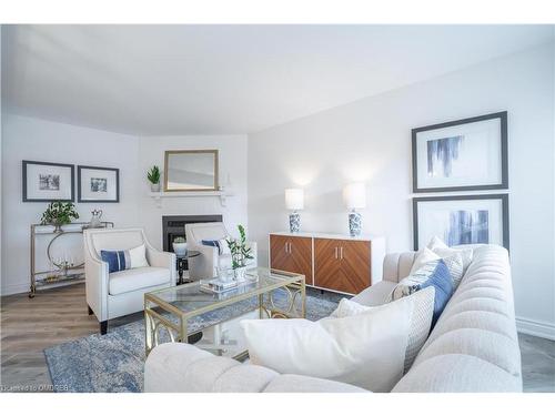 2 Smith Drive, Georgetown, ON - Indoor Photo Showing Living Room With Fireplace