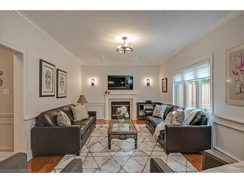 1389 Creekwood Trail, Oakville, ON - Indoor Photo Showing Living Room With Fireplace