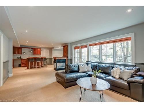 370 Poplar Drive, Oakville, ON - Indoor Photo Showing Living Room With Fireplace