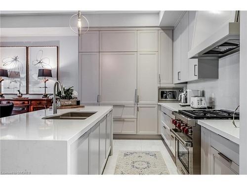 184 Dorval Drive, Oakville, ON - Indoor Photo Showing Kitchen With Double Sink