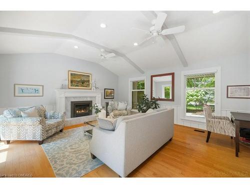 250 Dalewood Drive, Oakville, ON - Indoor Photo Showing Living Room With Fireplace