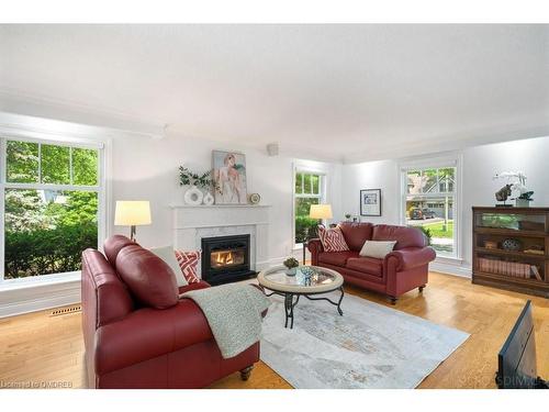 250 Dalewood Drive, Oakville, ON - Indoor Photo Showing Living Room With Fireplace