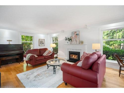 250 Dalewood Drive, Oakville, ON - Indoor Photo Showing Living Room With Fireplace