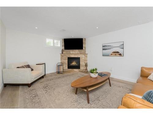 596 Thornwood Avenue, Burlington, ON - Indoor Photo Showing Living Room With Fireplace