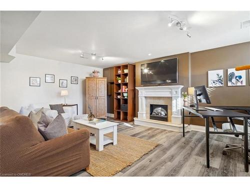 486 Lees Lane, Oakville, ON - Indoor Photo Showing Living Room With Fireplace