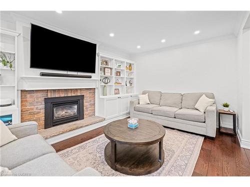 2401 Coventry Way, Burlington, ON - Indoor Photo Showing Living Room With Fireplace