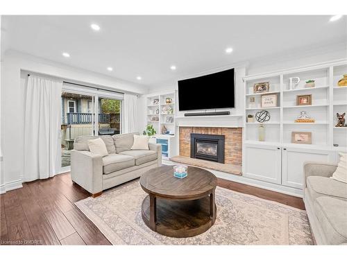 2401 Coventry Way, Burlington, ON - Indoor Photo Showing Living Room With Fireplace