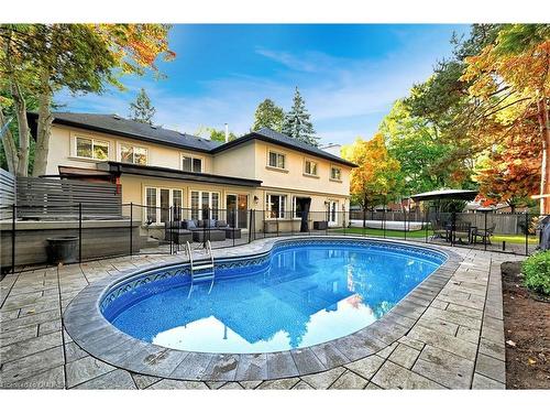 1459 Durham Street, Oakville, ON - Outdoor With In Ground Pool With Deck Patio Veranda With Backyard With Exterior