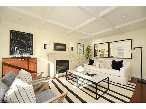 1459 Durham Street, Oakville, ON - Indoor Photo Showing Living Room With Fireplace