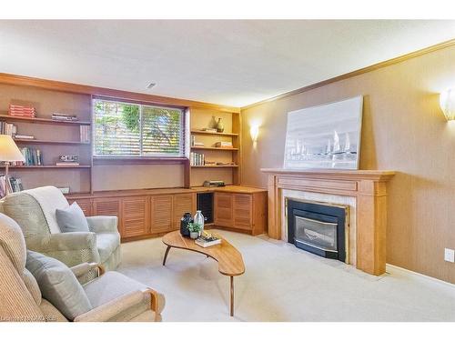 1180 Falgarwood Drive, Oakville, ON - Indoor Photo Showing Living Room With Fireplace