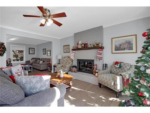 11044 1St Line, Milton, ON - Indoor Photo Showing Living Room With Fireplace