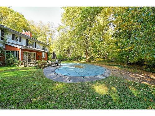 1296 Cumnock Crescent, Oakville, ON - Outdoor With In Ground Pool With Backyard