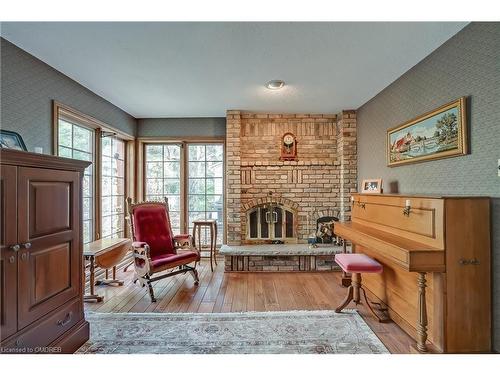 1296 Cumnock Crescent, Oakville, ON - Indoor Photo Showing Other Room With Fireplace