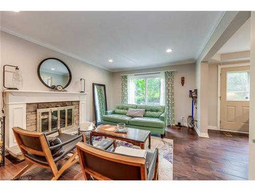 1460 Caulder Drive, Oakville, ON - Indoor Photo Showing Living Room With Fireplace