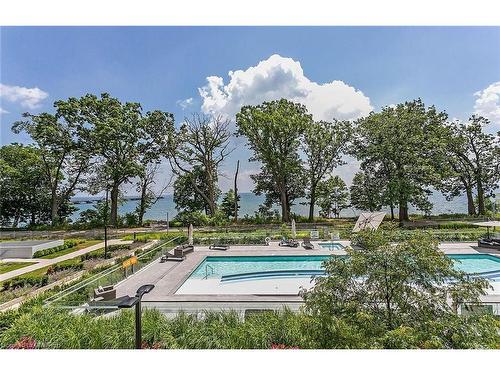 327-3500 Lakeshore Rd W, Oakville, ON - Outdoor With In Ground Pool With View