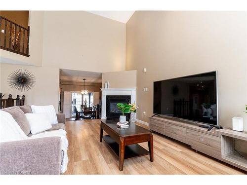 33 Draper Street, Brantford, ON - Indoor Photo Showing Living Room With Fireplace