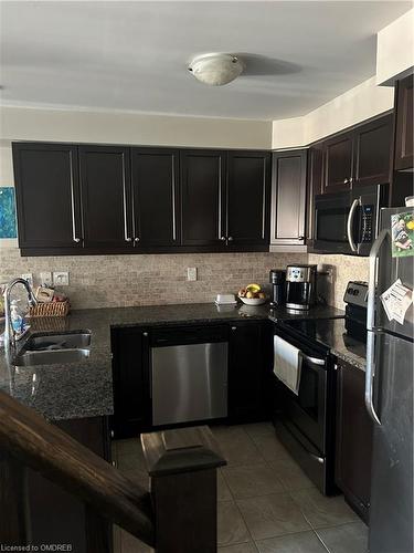 242 Sarah Cline Drive, Oakville, ON - Indoor Photo Showing Kitchen With Stainless Steel Kitchen With Double Sink