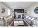 6195 Milburough Line, Burlington, ON  - Indoor Photo Showing Living Room With Fireplace 