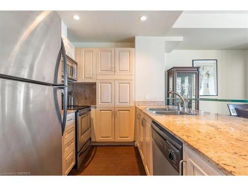 1007-218 Queens Quay, Toronto, ON - Indoor Photo Showing Kitchen With Double Sink