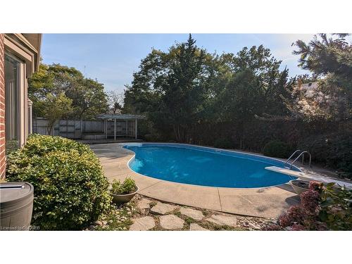 398 Barclay Crescent, Oakville, ON - Outdoor With In Ground Pool With Backyard