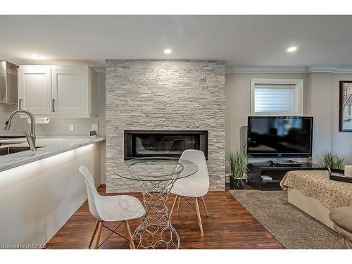 2185 Whitworth Drive, Oakville, ON - Indoor Photo Showing Living Room With Fireplace