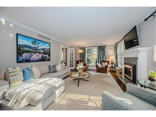 2145 Elmhurst Avenue, Oakville, ON - Indoor Photo Showing Living Room With Fireplace