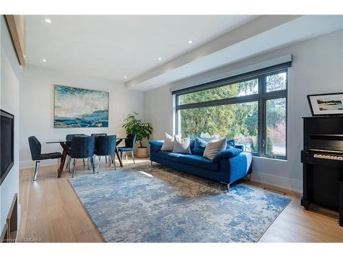 561 Rebecca Street, Oakville, ON - Indoor Photo Showing Living Room With Fireplace