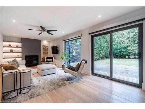 561 Rebecca Street, Oakville, ON - Indoor Photo Showing Living Room With Fireplace